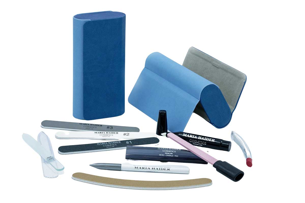 Nagelpflege Basis-Set Exclusiv: Twice hellblau/dunkelblau | Maria Haider  Cosmetics Manicure